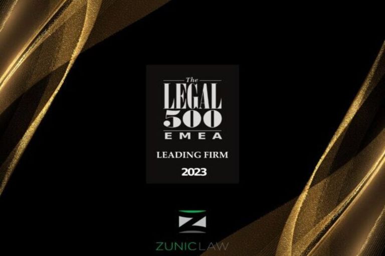 Zunic Law dobitnik nagrade Legal 500 za intelektualnu svojinu i radno pravo 2023
