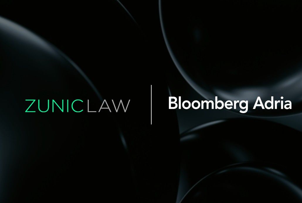 Zunic Law Partnership with Bloomberg Adria – Recording AI Governance Training