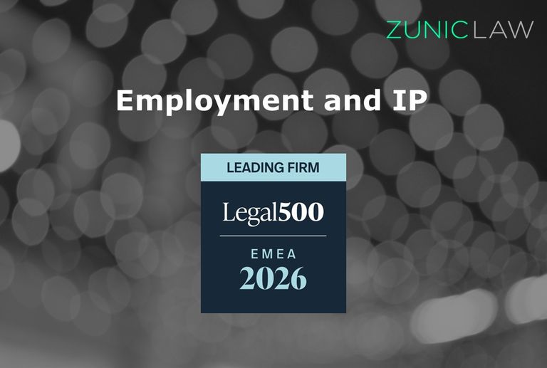 Legal 500 je rangirao Zunic Law kao vodeću kancelariju u 2026. godini