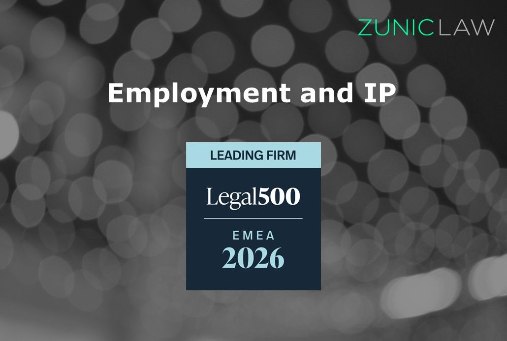 Legal 500 ranked Zunic Law as leading law firm in 2026